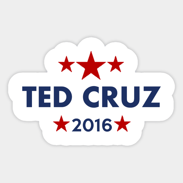 Ted Cruz 2016 Sticker by ESDesign